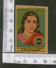 India 1950's Women Lady Anarkali Brand Match Box Label # MBL195 - Phil India Stamps