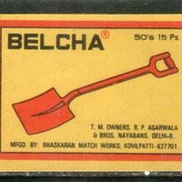 India BELCHA Safety Match Box Label # MBL288