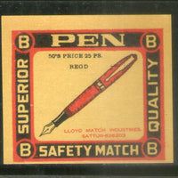 India PEN Safety Match Box Label # MBL03