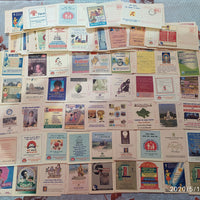 India 500 diff Meghdoot Post Cards on Gandhi Aids Malaria Cancer Health Banking Aids All Mint