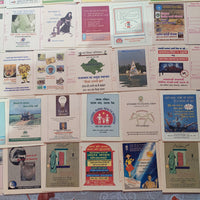 India 525 diff Meghdoot Post Cards on Gandhi Aids Malaria Cancer Health Banking Aids All Mint