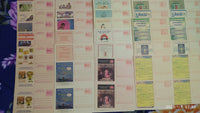 India 40 Diff. Meghdoot post cards in BLK/4 on Health Malaria, Sanitation, Aids Banking Education All MINT