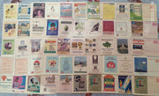 India 50 diff Meghdoot Post Cards on Gandhi Aids Malaria Cancer Health Banking Aids All Mint