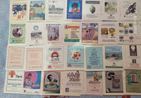 India 50 diff Meghdoot Post Cards on Gandhi Aids Malaria Cancer Health Banking Aids All Mint