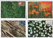 Netherlands 1994 Wild Flowers Plant Flora Sc 853-56 Set of 3v + M/s Max Cards # 5 - Phil India Stamps