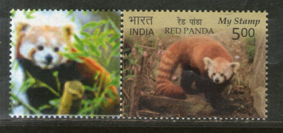 India 2018 Red Panda Wildlife Animal My Stamp MNH # 109