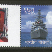 India 2016 Indian Navy War Ship Submarine Military Transport My stamp MNH # M50 - Phil India Stamps