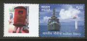 India 2016 Indian Navy War Ship Submarine Military Transport My stamp MNH # M50 - Phil India Stamps