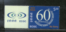 India 2016 ECGC Export Credit Guarantee Corp. Managing Risk Driving Growth My Stamp MNH # M56 - Phil India Stamps