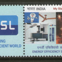 India 2017 Energy Efficency Services Limited My Stamp Electricity MNH # M65 - Phil India Stamps
