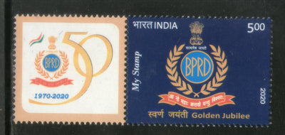 India 2020 Bureau of Police Research & Development My Stamp MNH # M122a