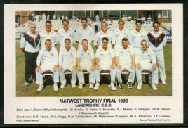 Great Britain Natwest Trophy Final Teams 1996 Cricket View / Picture Post Card Mint # 271