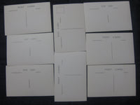 Great Britain County & England Cricket events Set of 8 View / Picture Post Card Mint RARE # 42
