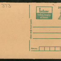 India 1998 25p Tiger Indane Gas Advertisement Post Card # PCA221