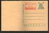 India 2000 25p Tiger Family Planning Advt. Postal Stationery Post Card # PCA278