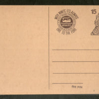 India 1976 15p Tiger MMTC Advt. Postal Stationary Post Card # PCA9