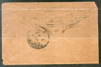 India 1913's ½An KG V Envelope Jain-E23 Used Postal Stationary # PH3048