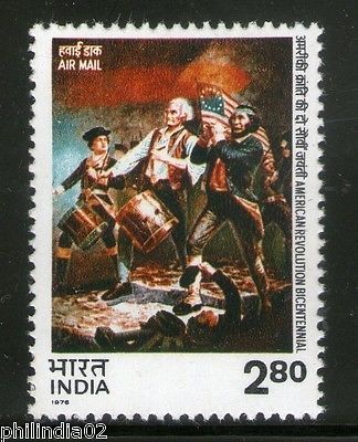 India 1976 American Revolution Bi-centenary Phila-686 MNH