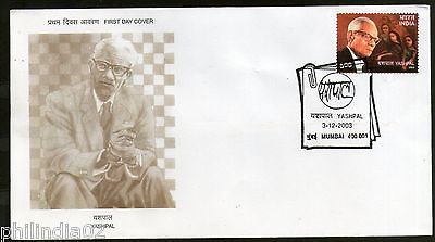 India 2003 Yashpal Writer Phila-2021 FDC