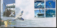 India 2008 Indian Coast Guard Ship Hovercraft Helicopter Phila-2376-9 FDC