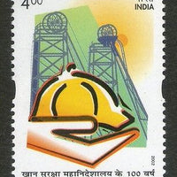 India 2002 100 Years of Directorate General of  Mines Safety Phila-1889 MNH