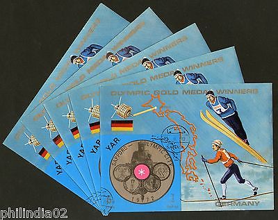 Yemen Arab Rep. Winter Olympic Games Sapporo Skiing M/s Cancelled X5 # 13480