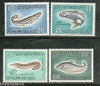 Laos 1967 Fishes Eel Catfish Knifefish Marine Life Fauna Sc 1478-51 MNH # 1892