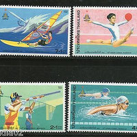 Thailand 1998 Asian Games Bangkok Shooting Swimming gymnasticSc B80-83 MNH #5399