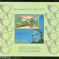 Equatorial Guinea 1979 Sir Rowland Hill Death Centenary MNH Imperforated M/s #13