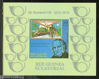 Equatorial Guinea 1979 Sir Rowland Hill Death Centenary MNH Imperforated M/s #13