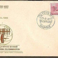 India 1965 ITU Telecommunication Phila-416  FDC