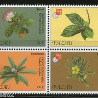 Palau 1997 Flowers Tree Plant Flora Sc 421 Se-tenant MNH # 3990