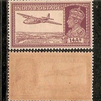 India 1940 KG VI 14As Air Mail Phila-276 Cat. Rs. 400 MNH