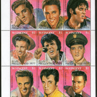 St. Vincent 1992 Elvis Presley Music Entertainer Singer Sc 1642 Sheetlet MNH # 9
