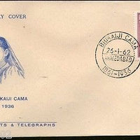 India 1962 Bhikaji Kama Phila-366 FDC