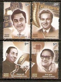 India 2003 Golden Voices of Yesterday Singers Cinema Film Music Phila-1971a MNH