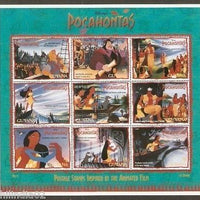 Guyana Walt Disney Pocahontas Cartoon Film Cinema MNH # 15030