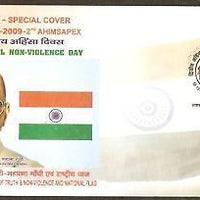 India 2009 Mahatma Gandhi AHIMSAPEX Non-Violence Special Cover # 18080