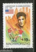 Hungary 1994 Football American Flag Elvis Presley Sc 3447 Jazz Pop Singer MNH