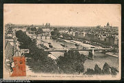 France 1919 PARIS - Panorama view from Pavillon de Flore Bridge View Card India