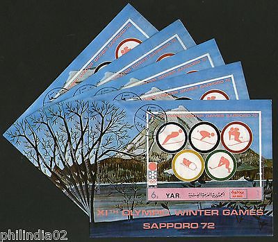 Yemen Arab Rep. Winter Olympic Games Sapporo M/s Cancelled X5 # 13460