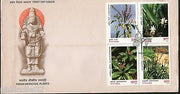 India 1997 Medicinal Plants Se-Tenant Blk Phila-1581 FDC