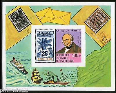 Mauritania 1979 Sir Rowland Hill Death Centenary Sc 419 MNH Imperforated M/s