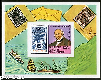 Mauritania 1979 Sir Rowland Hill Death Centenary Sc 419 MNH Imperforated M/s