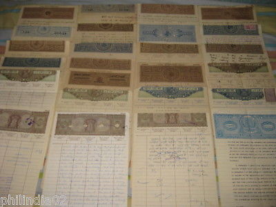 India Fiscal 25 Different QV to KGVI FOR COPIES Stamp Paper Fine Condition