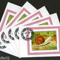 Sharjah - UAE Snail Reptiles Insect Fauna M/s Cancelled x 5 # 4138