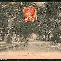 France 1923 The RNA SOREZE - GREAT AISLE View Card to India as per Scan # A0154