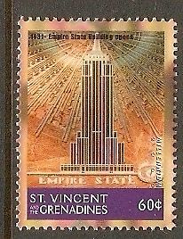 St. Vincent 1999 Millennium - Empire States Building Opens Sc 2741c MNH # 3152