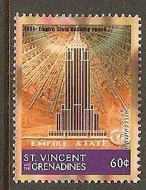 St. Vincent 1999 Millennium - Empire States Building Opens in1931 Sc 2741c MNH # 3152