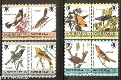 Montserrat 1985 John J Audubon's Birds Paintings 8v MNH # 1977
